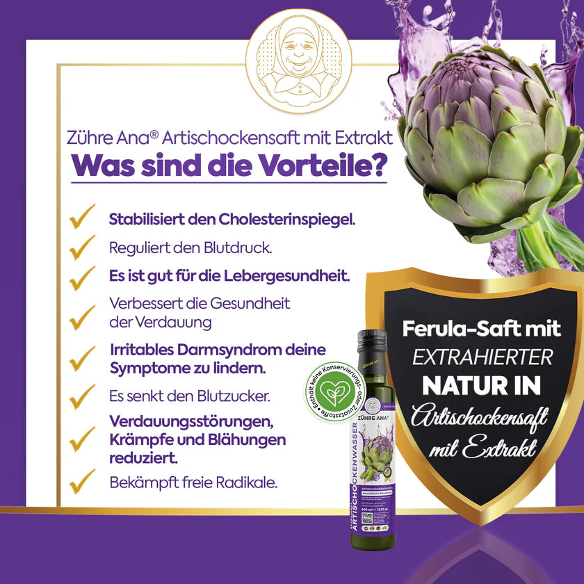 Zühre Ana Ekstraktlı Enginar Suyu