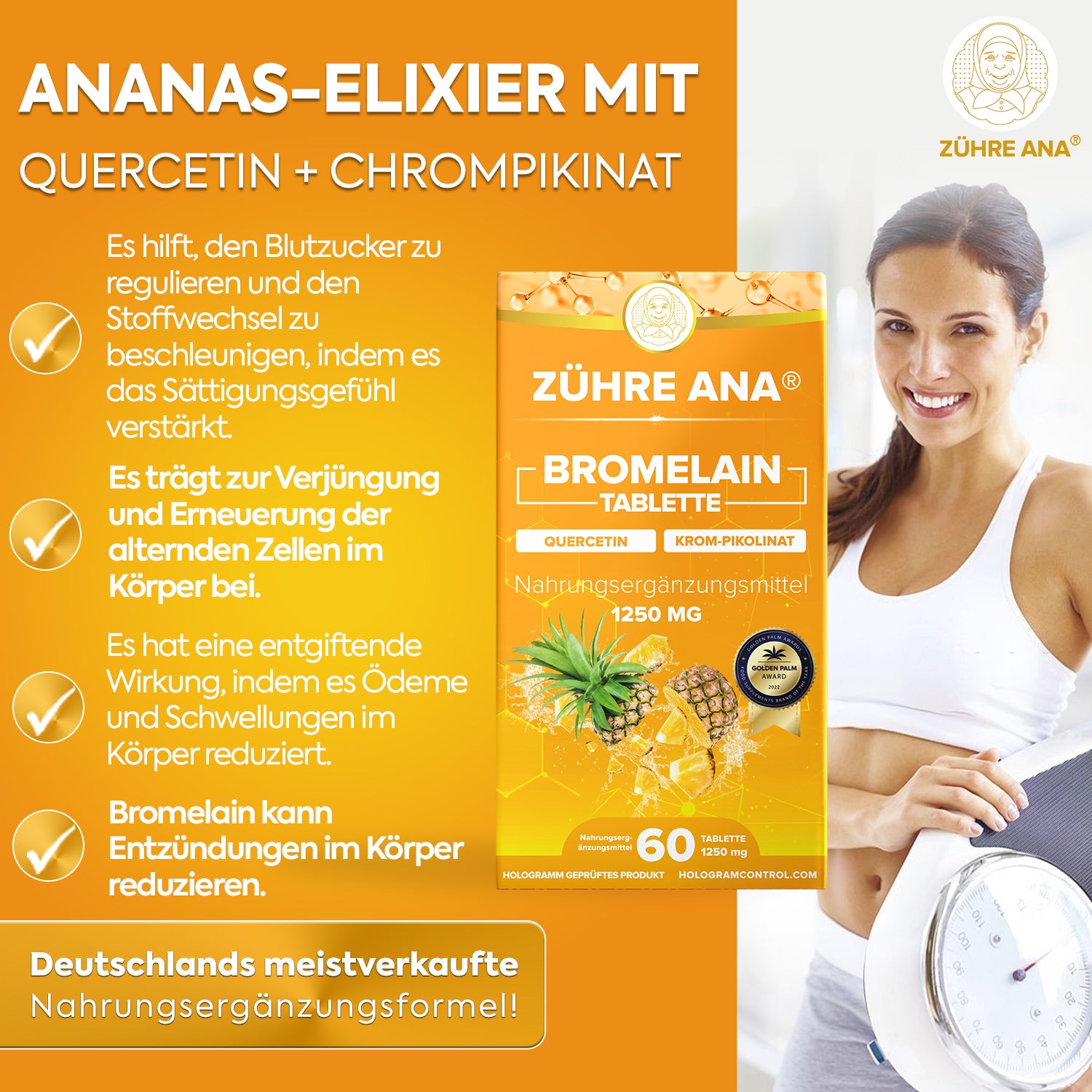 BROMELAİN TABLET ZÜHRE ANA