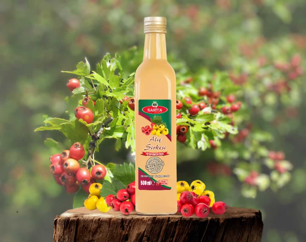Doğal Katkısız Alıç Sirkesi 500ml (Nahita)