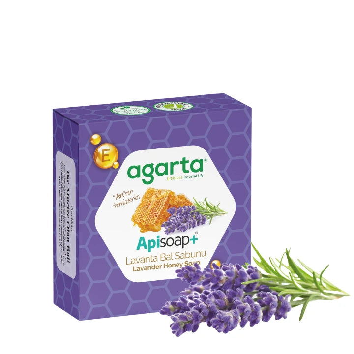 Agarta Doğal El Yapımı Lavanta Bal Sabunu (Agarta Natürliche Handgemachte Lavendel-Honig-Seife) 125 g
