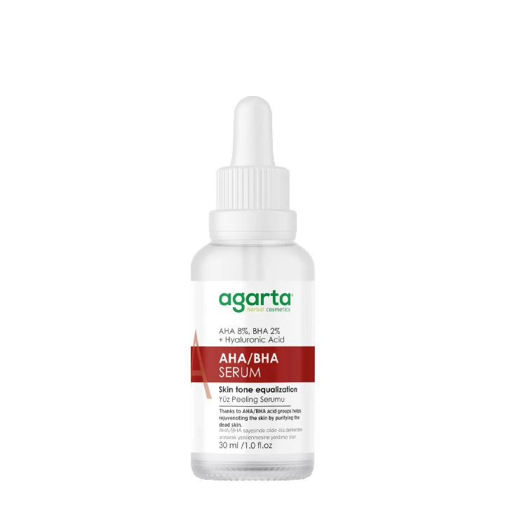 Agarta Canlandırıcı Yüz Peeling Bakım Serumu (Aha 8 % + Bha 2%+ Niacinamide) 30 ml
