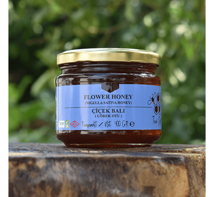 Toros Dağı Doğal Çörek Otu Çiçek Balı 400 g