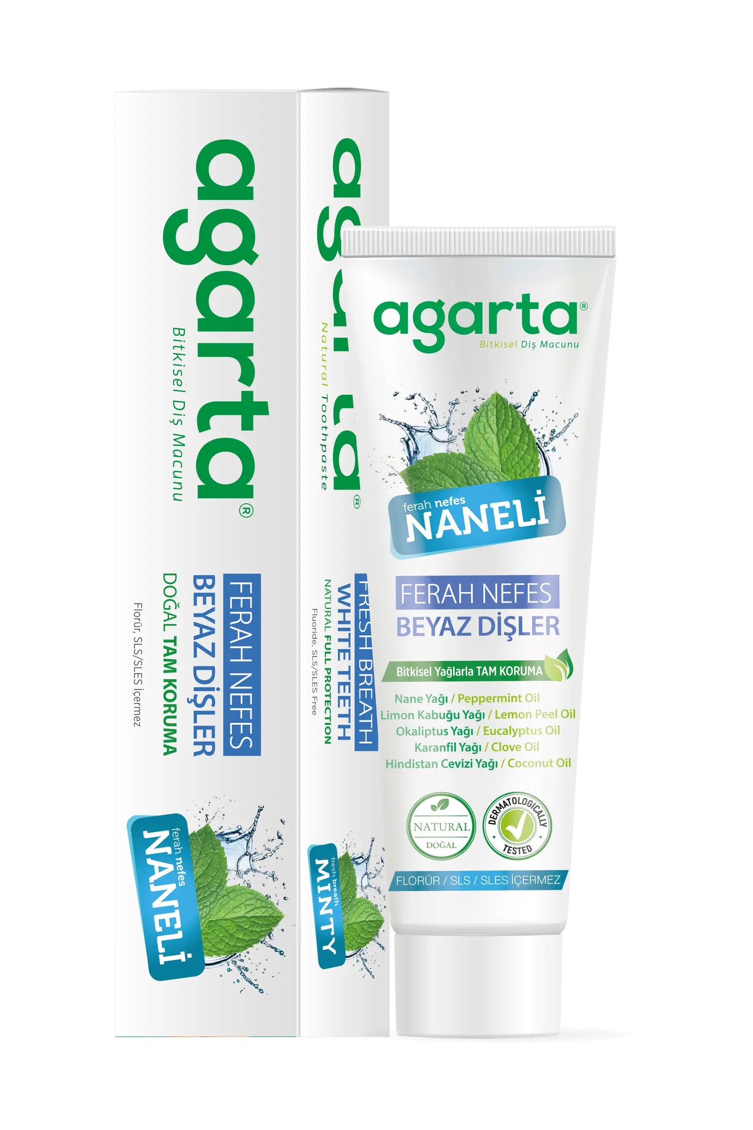 Agarta Doğal Diş Macunu  Naneli (Agarta Natürliche Pfefferminz-Zahnpasta) 100 ml