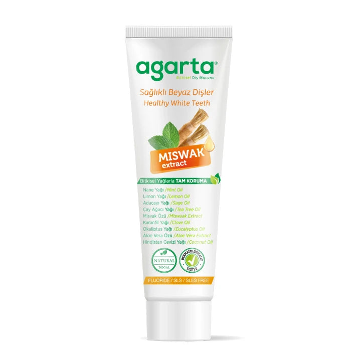 Agarta Doğal Diş Macunu Misvak Özlü (Agarta Natürliche Miswak-Zahnpasta) 100ml