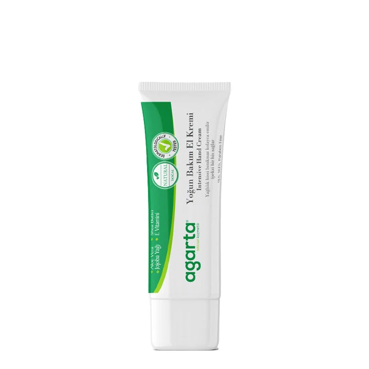 Agarta Doğal Nemlendirici Yoğun Bakım El Kremi (Agarta Natürliche Feuchtigkeitsspendende Intensiv-Handcreme) 20ml