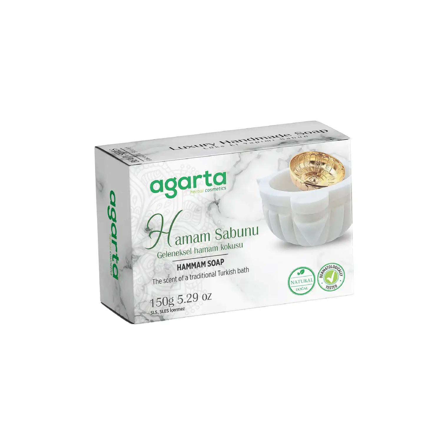 Agarta Doğal El Yapımı Hamam Sabunu (Agarta Natürliche Handgemachte Hamam Seife) 150 g