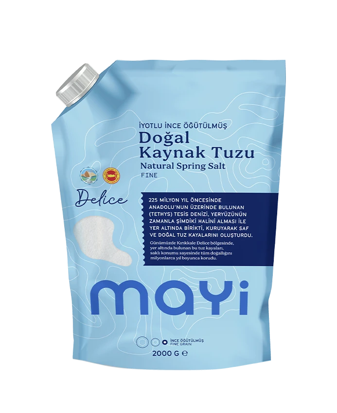 Mayi Doğal Kaynak Tuzu 2kg (Natürliches Jodiertes Tafelsalz)