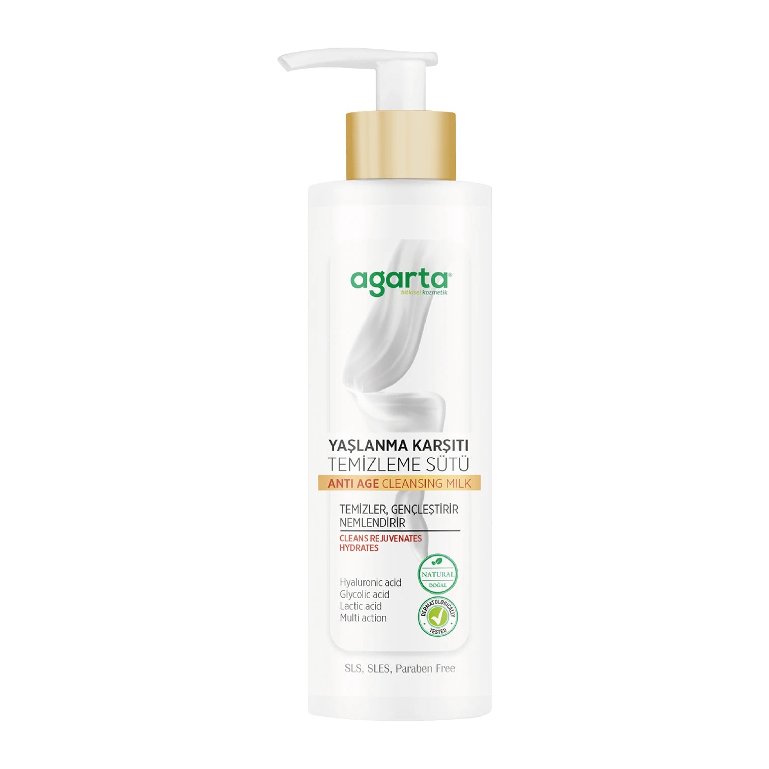Agarta Doğal Yaşlanma Karşıtı Temizleme Sütü (Agarta Natürliche Anti-Aging Reinigungsmilch) 225ml