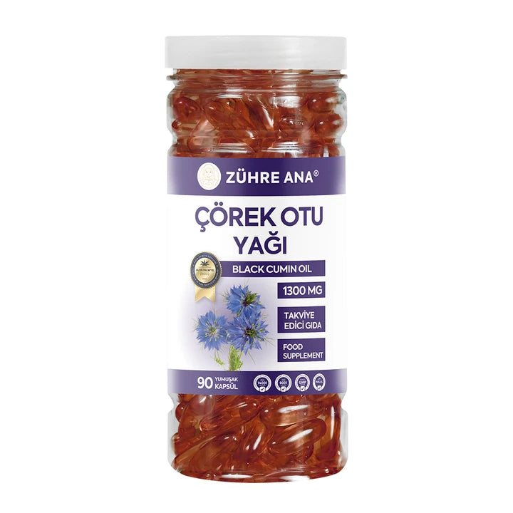 ZÜHRE ANA ÇÖREK OTU YAĞI SOFTGEL KAPSÜL (Schwarzkümmelöl Weichkapseln)