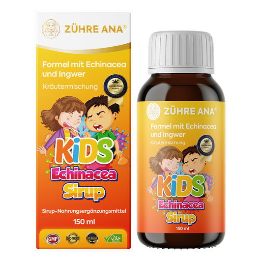 KİDS EKİNEZYA VE  ZENCEFİLLİ ÖKSÜRÜK  ŞURUBU ZÜHRE ANA