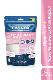 Evonox Clean Yüzey Temizleyici Akıllı Kapsül Lilyum&Lotus Kokulu