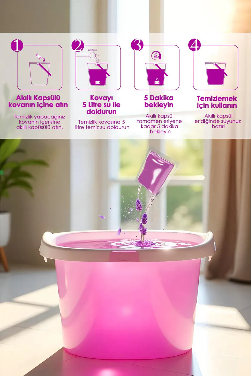 Evonox Clean Yüzey Temizleyici Akıllı Kapsül Lavanta Kokulu