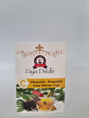 Ziya Dede C Vitaminli - Propolisli Kara Mürver Çayı (Holundertee mit Vitamin C & Propolis)