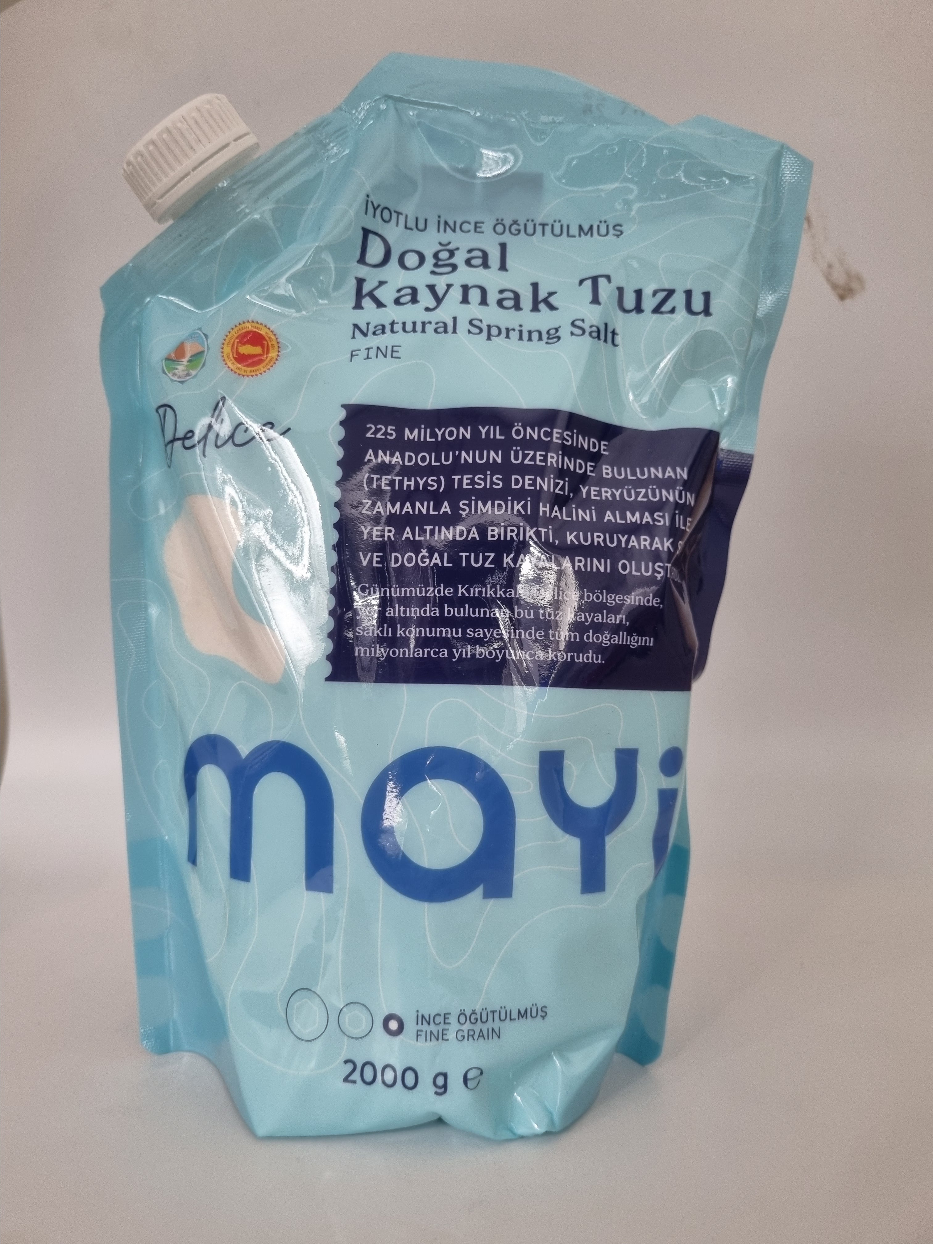 Mayi Doğal Kaynak Tuzu 2kg (Natürliches Jodiertes Tafelsalz)