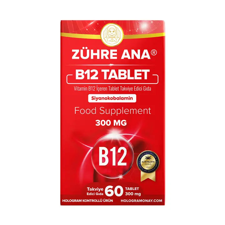 ZÜHRE ANA VİTAMİN B12 TABLET (Vitamin B12 Tablette)