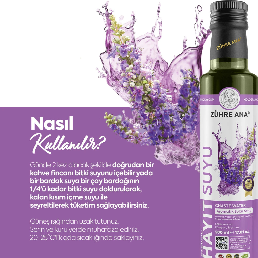 ZÜHRE ANA EKSTRAKTLI HAYIT SUYU (Mönchspfeffer Wasser mit Extrakt)