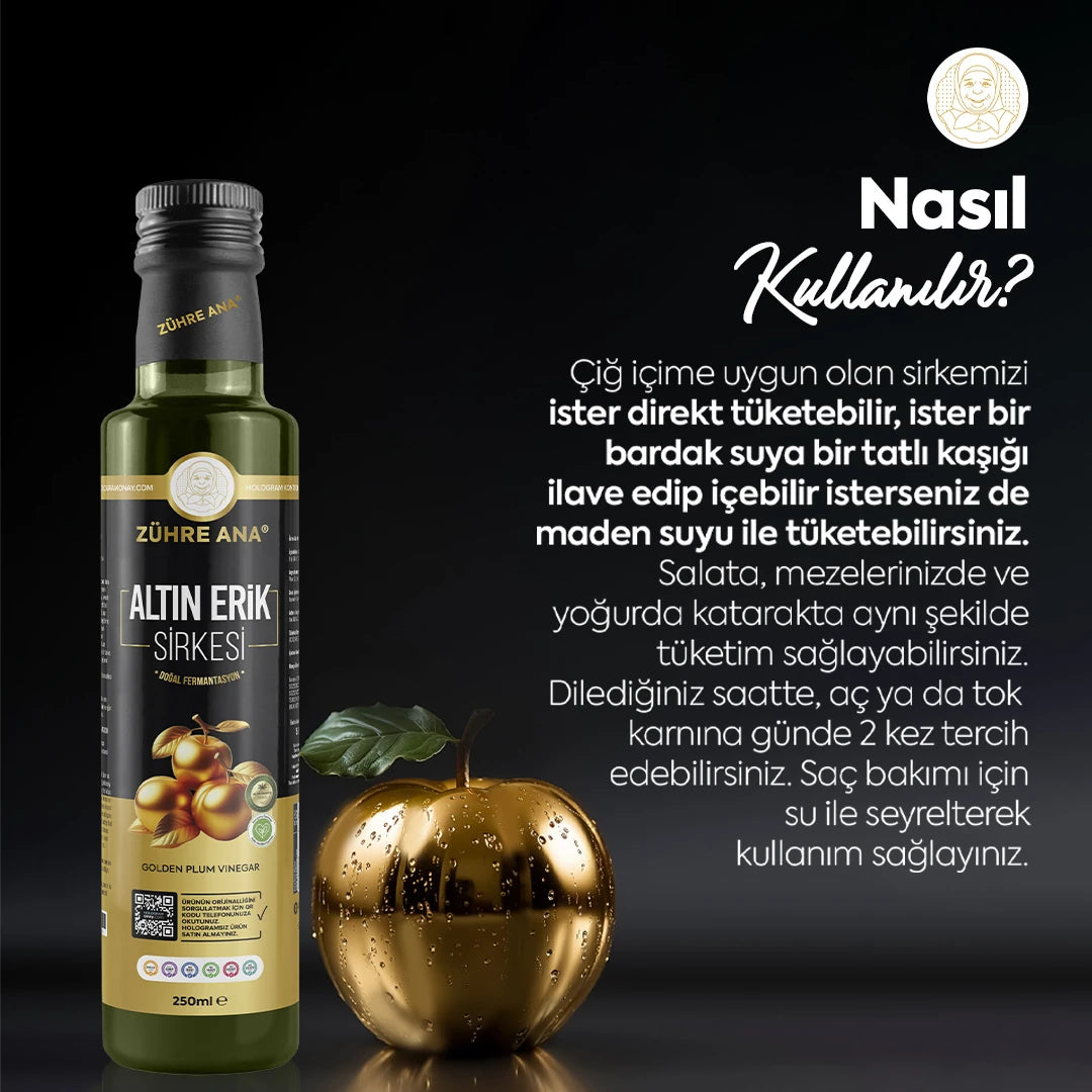 ZÜHRE ANA ALTIN ERİK SİRKESİ (Goldener Pflaumenessig)
