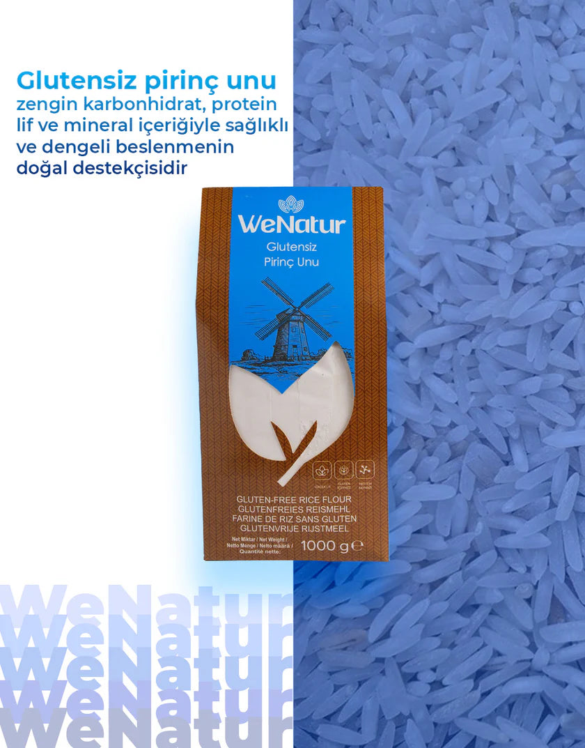 WeNatur Glutensiz Pirinç Unu (Glutenfreies Reismehl) 1000 g