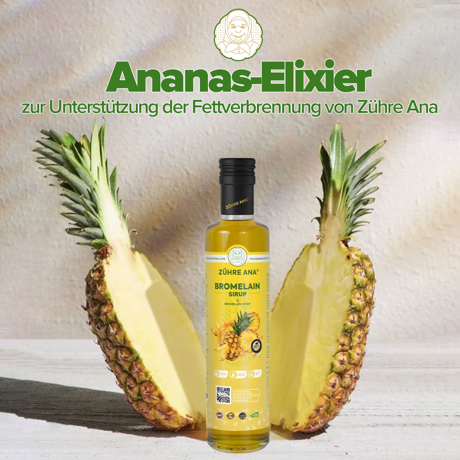 ZÜHRE ANA BROMELAİN ŞURUBU (Bromelain Sirup)
