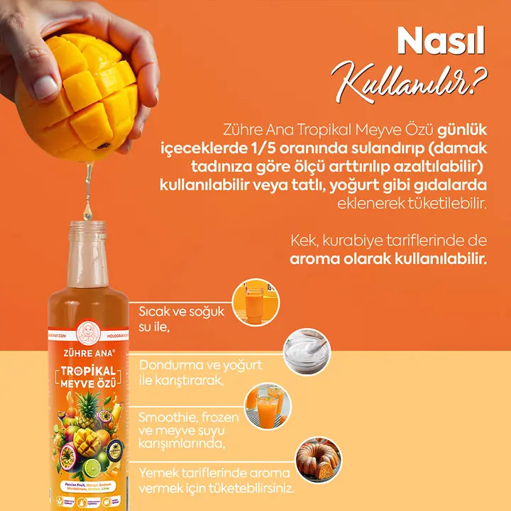 ZÜHRE ANA TROPİKAL MEYVE ÖZÜ (Tropische Fruchtessenz)