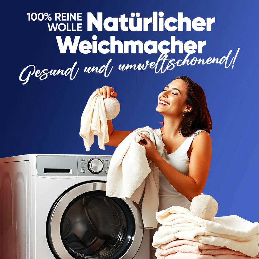 Evonox Clean – 3’lü Yün Kurutma Topu Seti (Evonox Clean – 3er-Set Trocknerbälle aus Wolle)