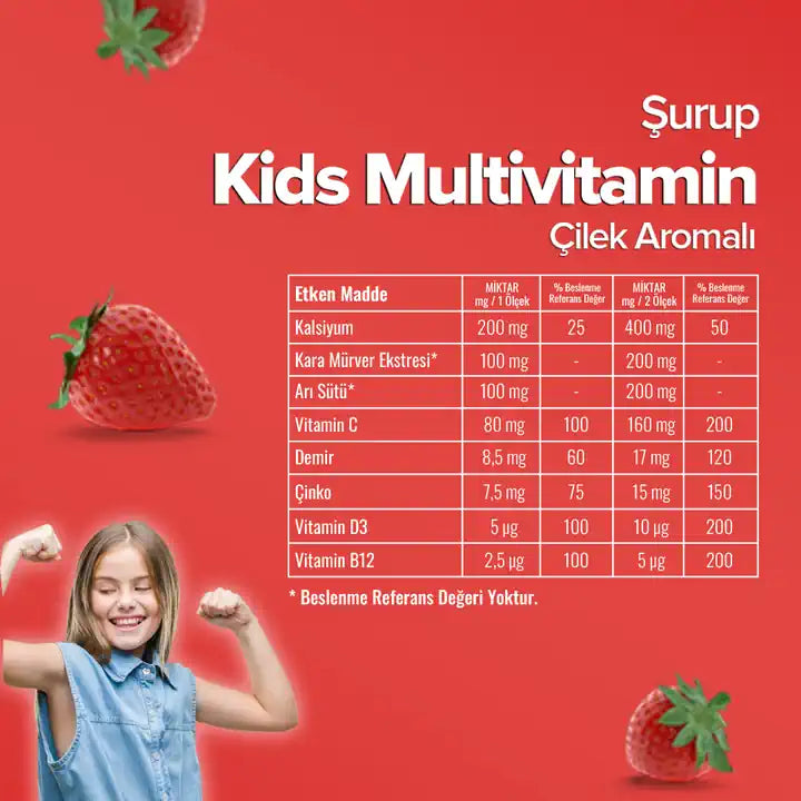ZÜHRE ANA KİDS MULTİVİTAMİN ŞURUP (Kids Multivitaminsirup)