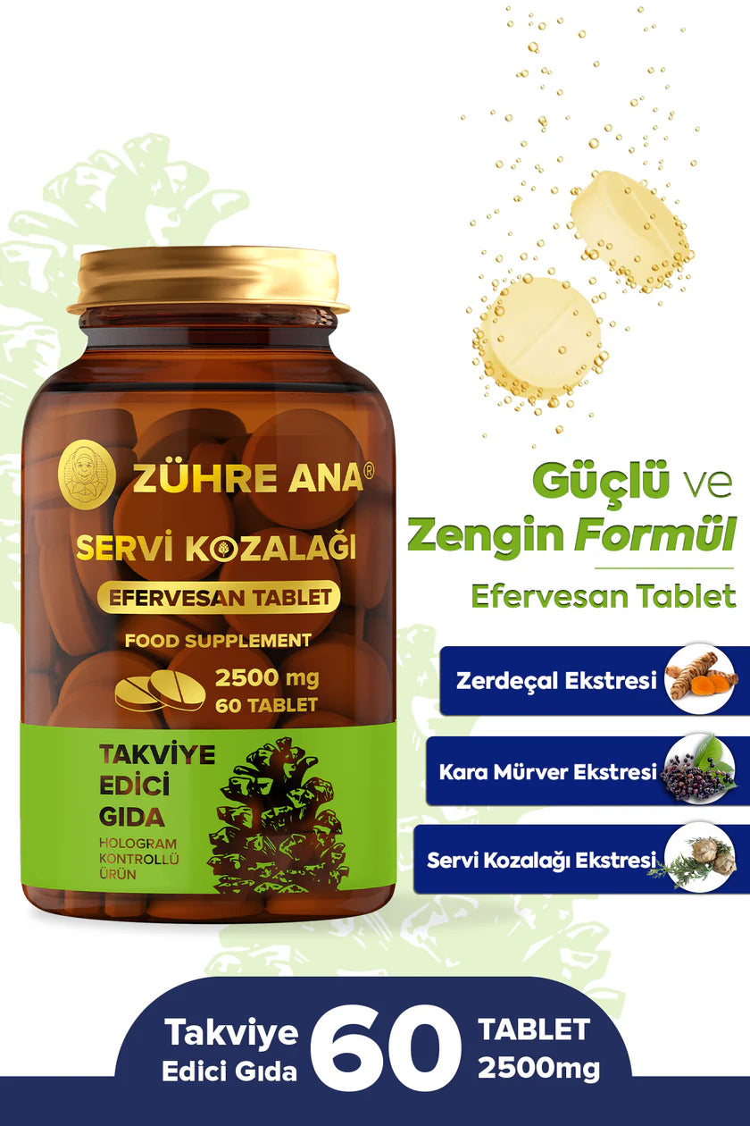Zühre Ana Servi Kozalağı Efervesan Tablet