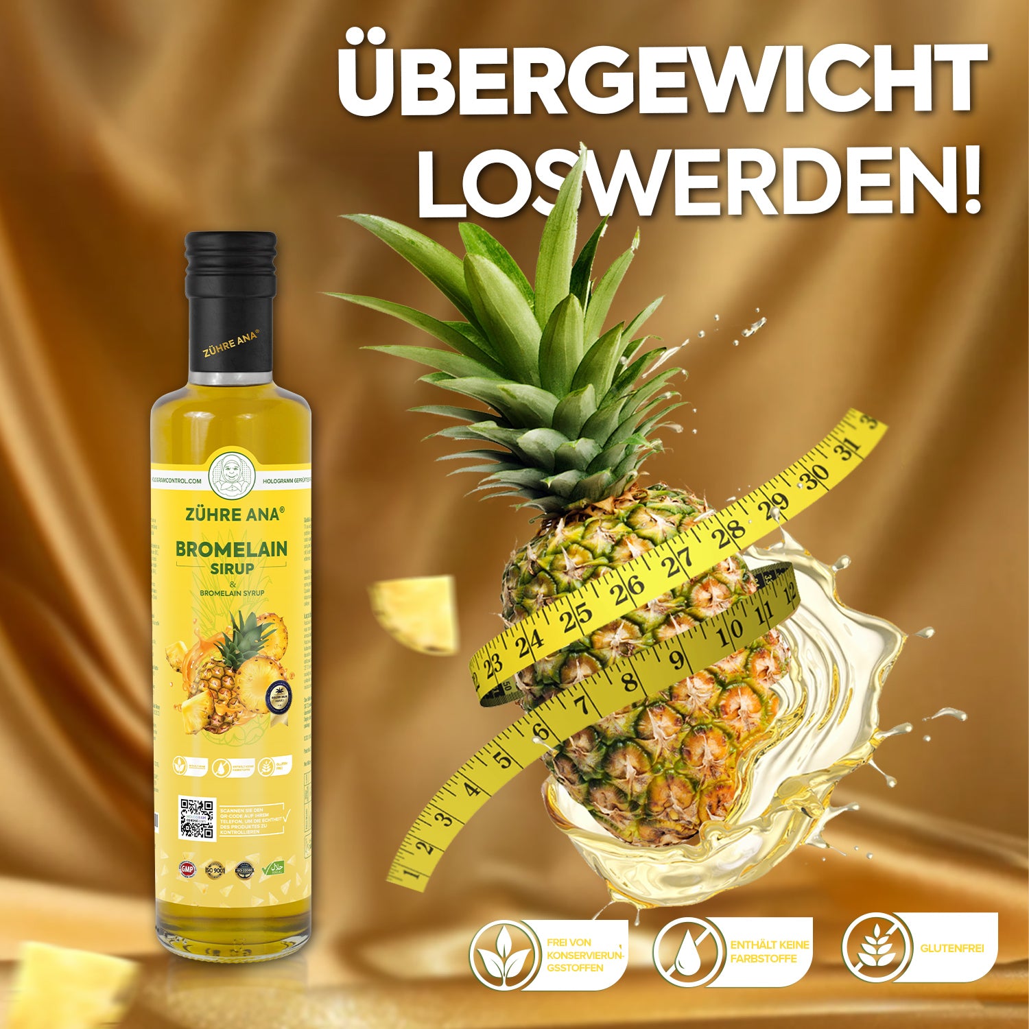 ZÜHRE ANA BROMELAİN ŞURUBU (Bromelain Sirup)