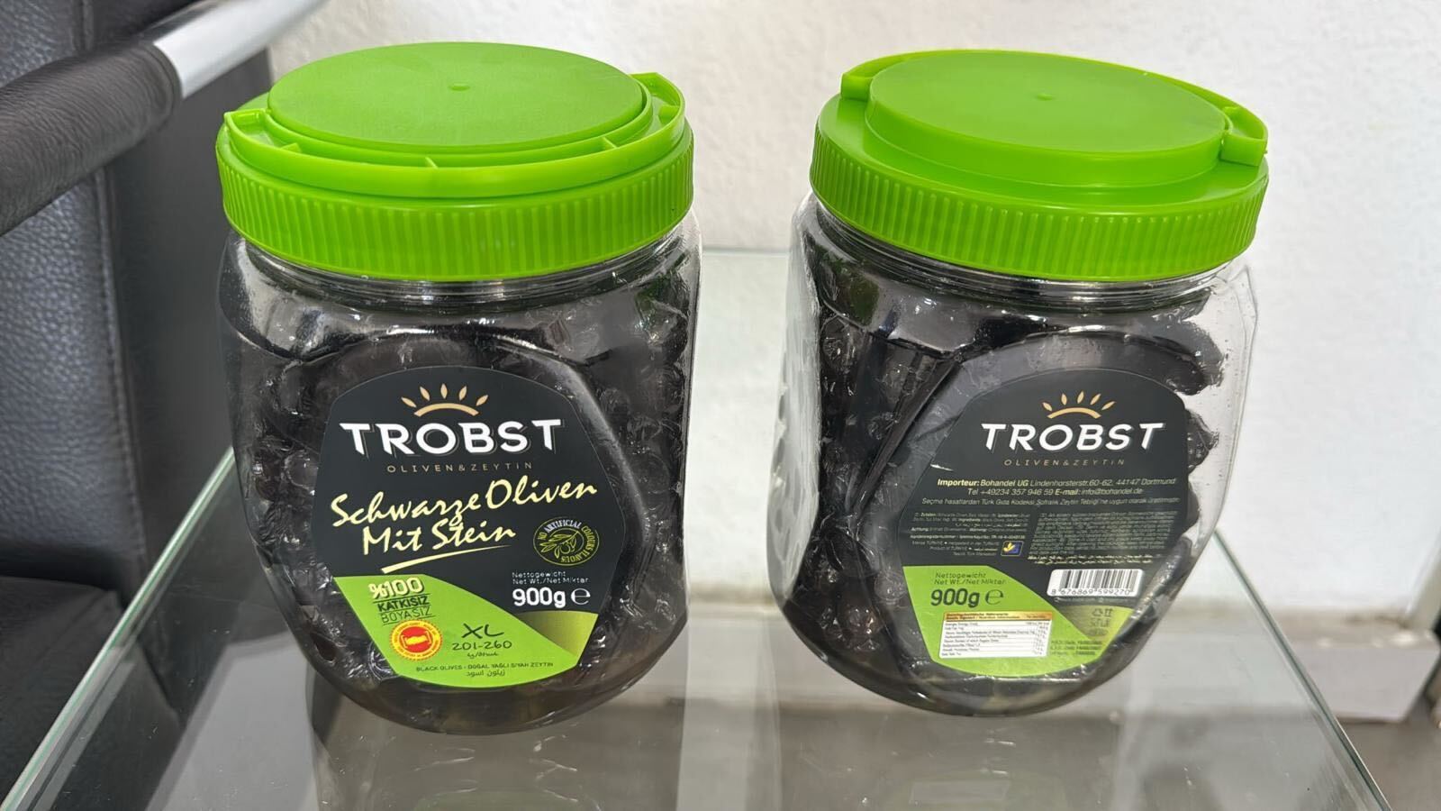 Gemlik schwarze Oliven XL 900 g