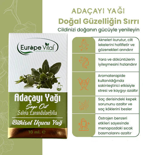adaçayı yağı salbeiöl naturprodukt flasche
