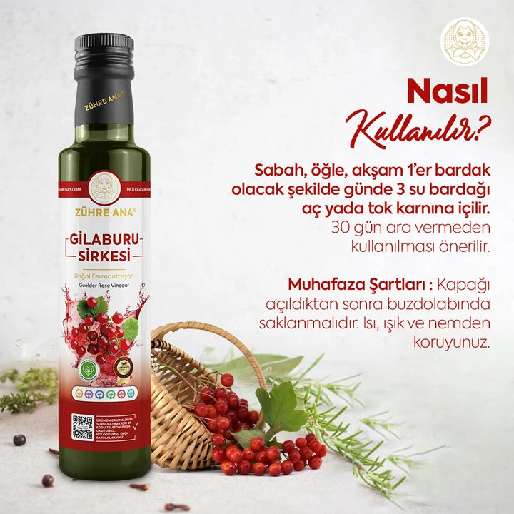 ZÜHRE ANA GİLABURU SİRKESİ (Gilaburu Essig) cerezland