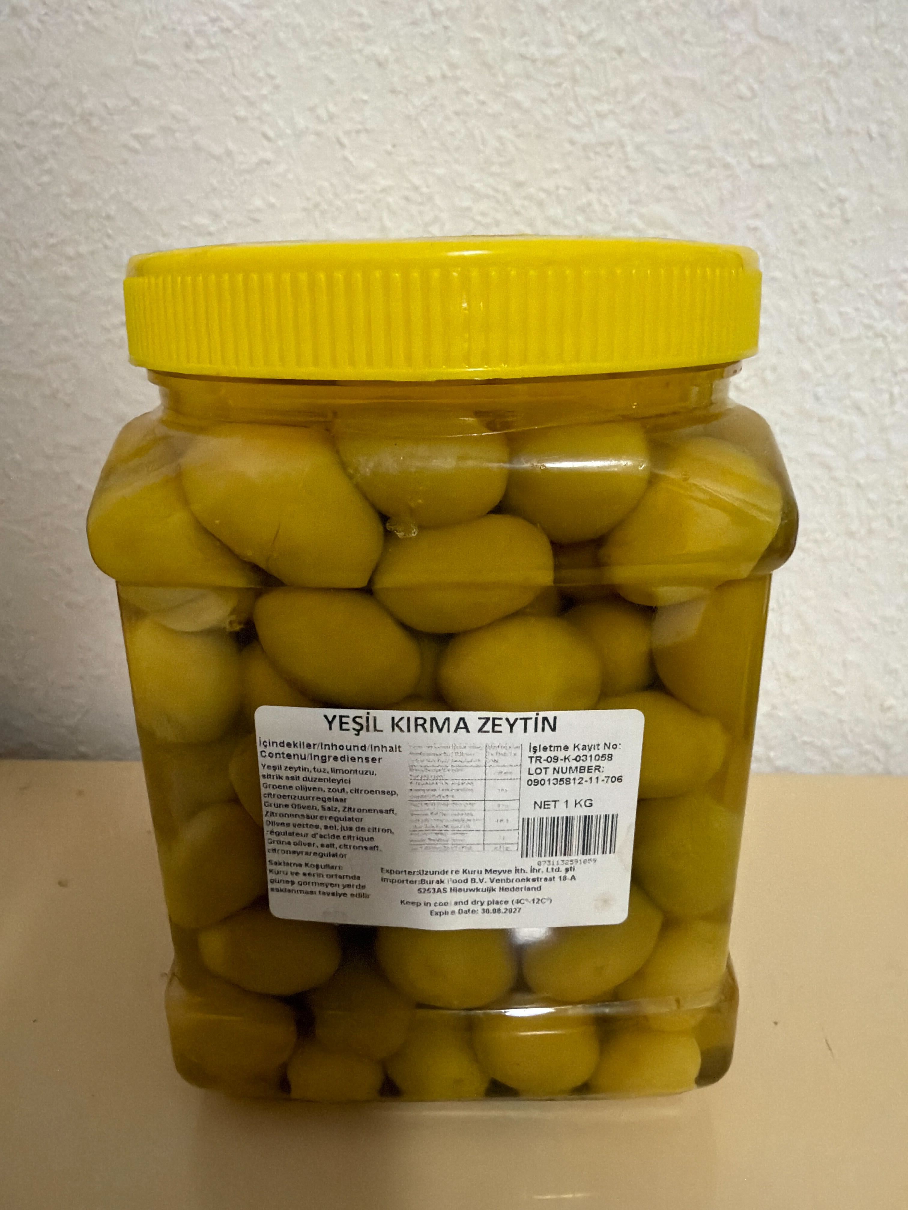 Kırma Köy Zeytini (Grüne Handgeschlagene Oliven) 1 kg