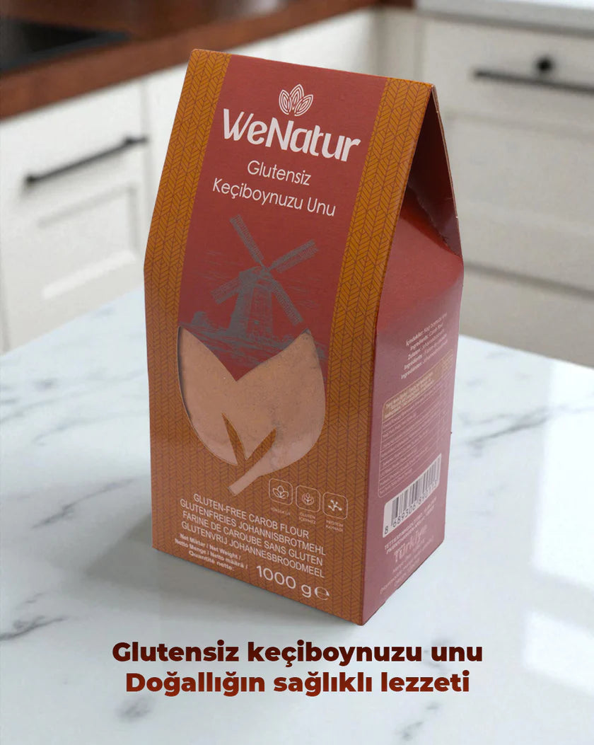 WeNatur Glutensiz Keçiboynuzu Unu (Glutenfreies Johannisbrotmehl) 1000 gr cerezland