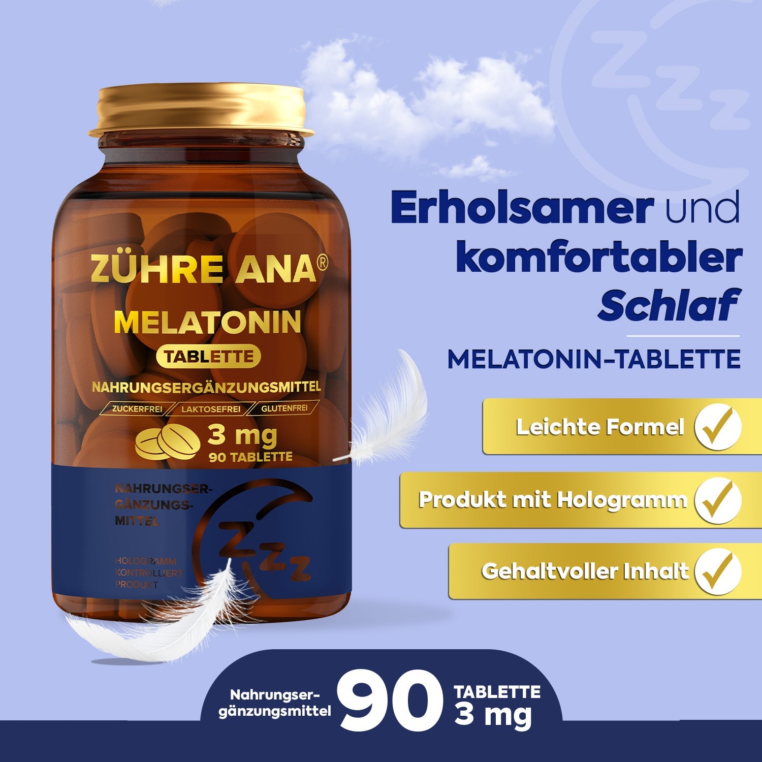 ZÜHRE ANA MELATONİN TABLET (Melatonin Tabletten) cerezland