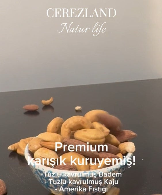Premium Karışık Kuruyemiş(Amerika fıstığı-Kaju- Badem) 800g