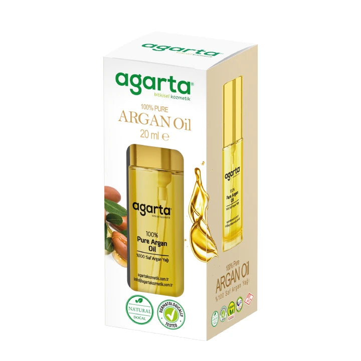 Agarta %100 Soğuk Sıkım Saf Argan Yağı (100 % Reines Arganöl – Kaltgepresst) 20 ml