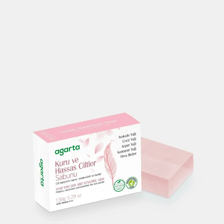 Agarta Doğal Bakım Kuru ve Hassas Ciltler Sabunu (Agarta Natürliche Seife für Trockene & Empfindliche Haut) 150 g