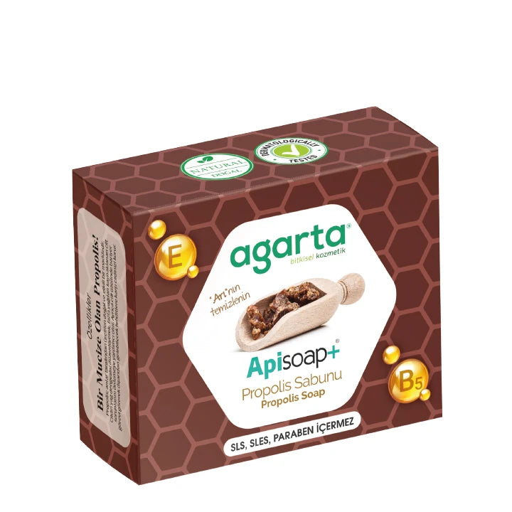 Agarta Doğal El Yapımı Propolis Sabunu (Agarta Natürliche Handgemachte Propolis-Seife) 125 g