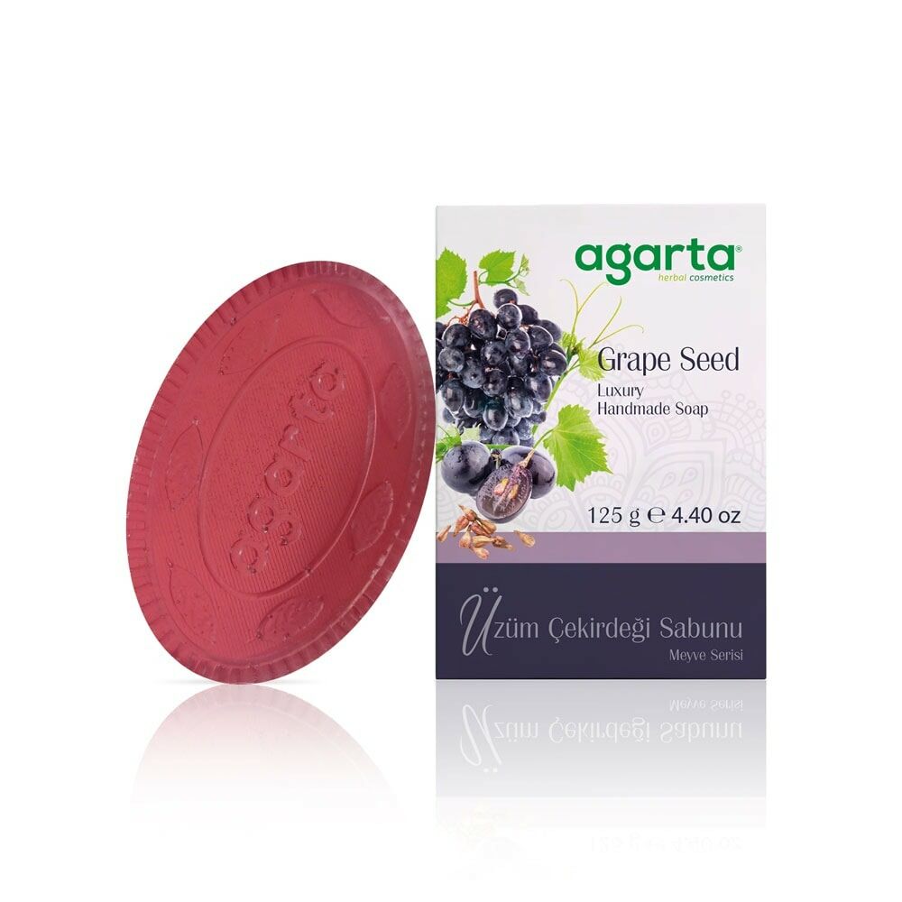 Agarta Doğal Üzüm Çekirdeği Sabunu (Agarta Natürliche Traubenkernseife) 125 g