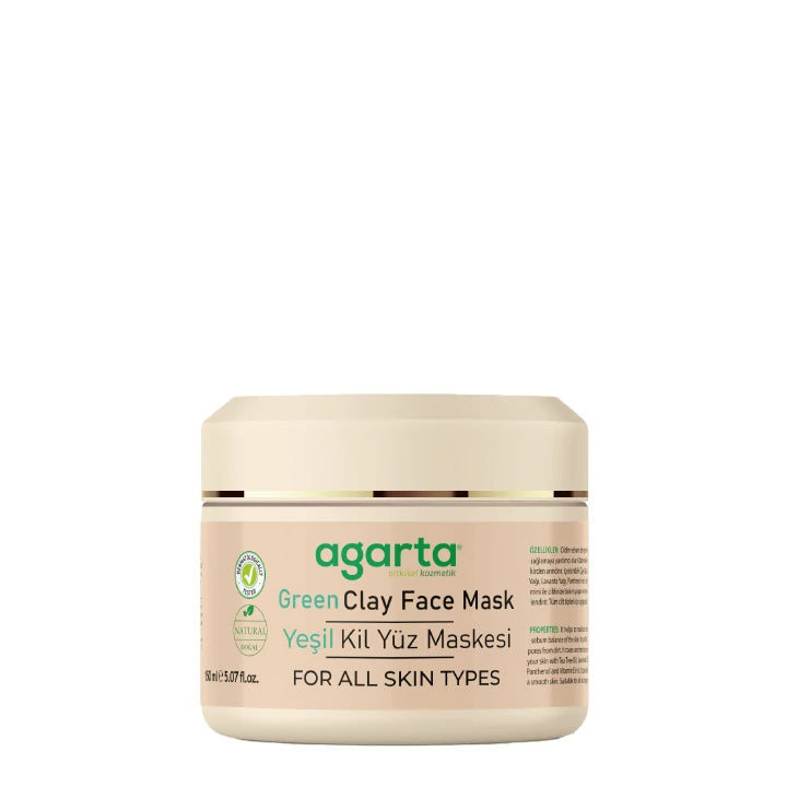 Agarta Doğal Yeşil Kil Yüz Maskesi (Agarta Natürliche Grüne Tonerde Gesichtsmaske) 150 ml