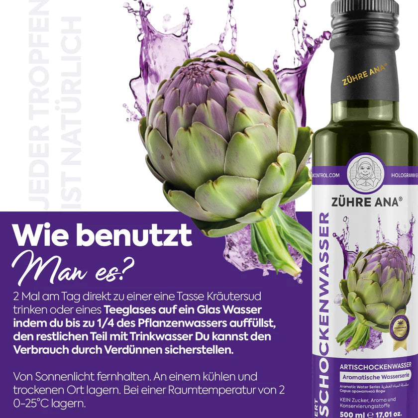 ZÜHRE ANA EKSTRAKTLI ENGİNAR SUYU (Artischockensaft mit Extrakt) cerezland