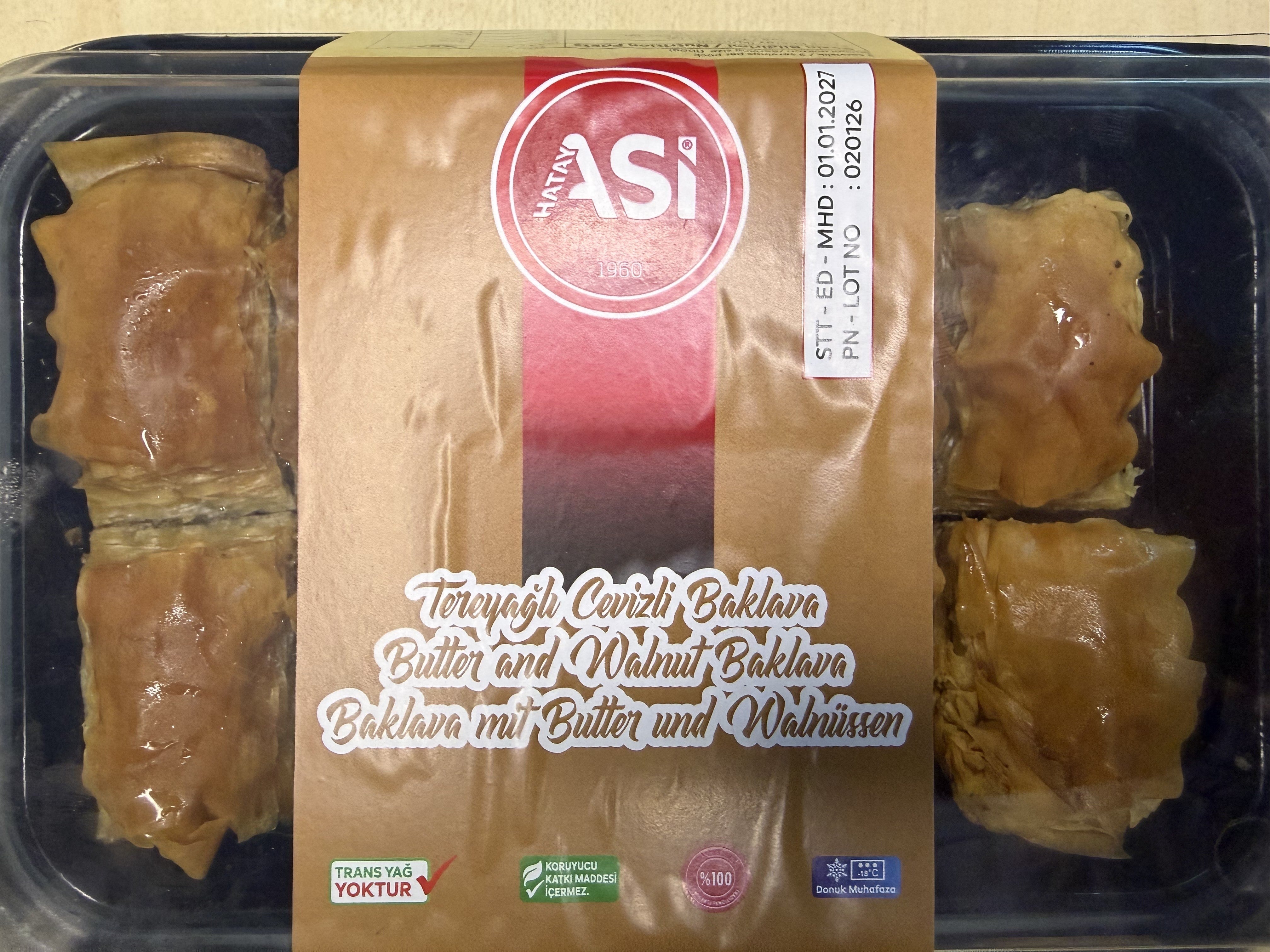 ASİ Tereyağlı Cevizli Baklava (Baklava mit Butter und Walnussen) 370 g cerezland