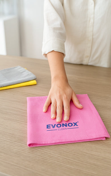 Evonox Clean Mikrofiber Çok Amaçlı Temizlik Bezi 3'lü Set (Mikrofaser Allzweck-Reinigungstücher – 3er Set)