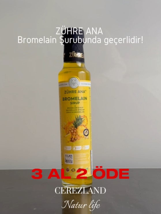 ZÜHRE ANA BROMELAİN ŞURUBU 3 AL 2 ÖDE!