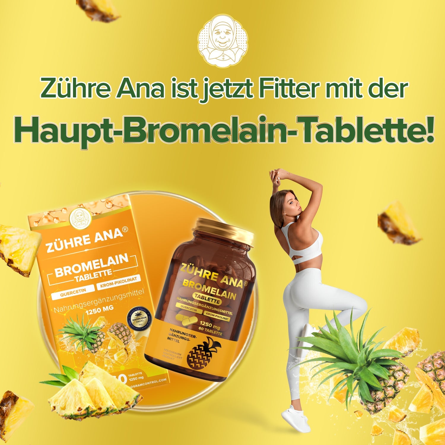 ZÜHRE ANA BROMELAİN TABLET (Bromelain Tablette) cerezland