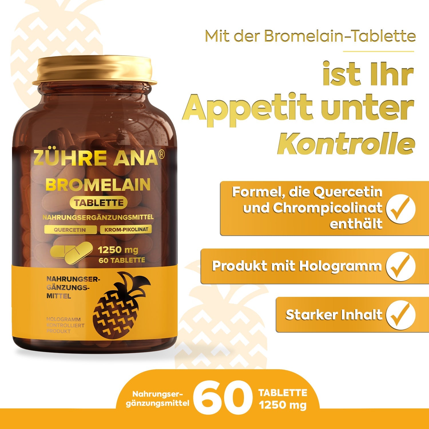 ZÜHRE ANA BROMELAİN TABLET (Bromelain Tablette) cerezland