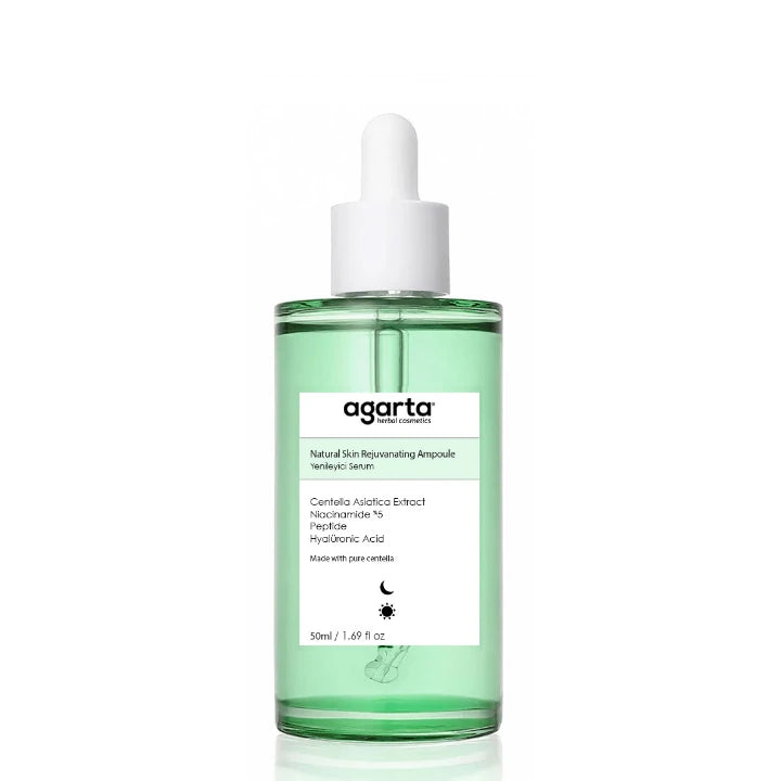 Agarta Centella asiatica (Gotu Kola) Niacinamide ve Peptit İçeren Hücre Yenileyici Ampul Serum