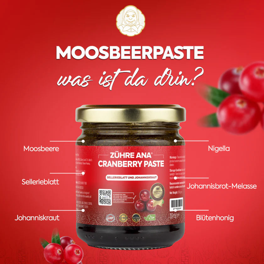 ZÜHRE ANA KIZILCIK MACUNU (Cranberry Paste) cerezland