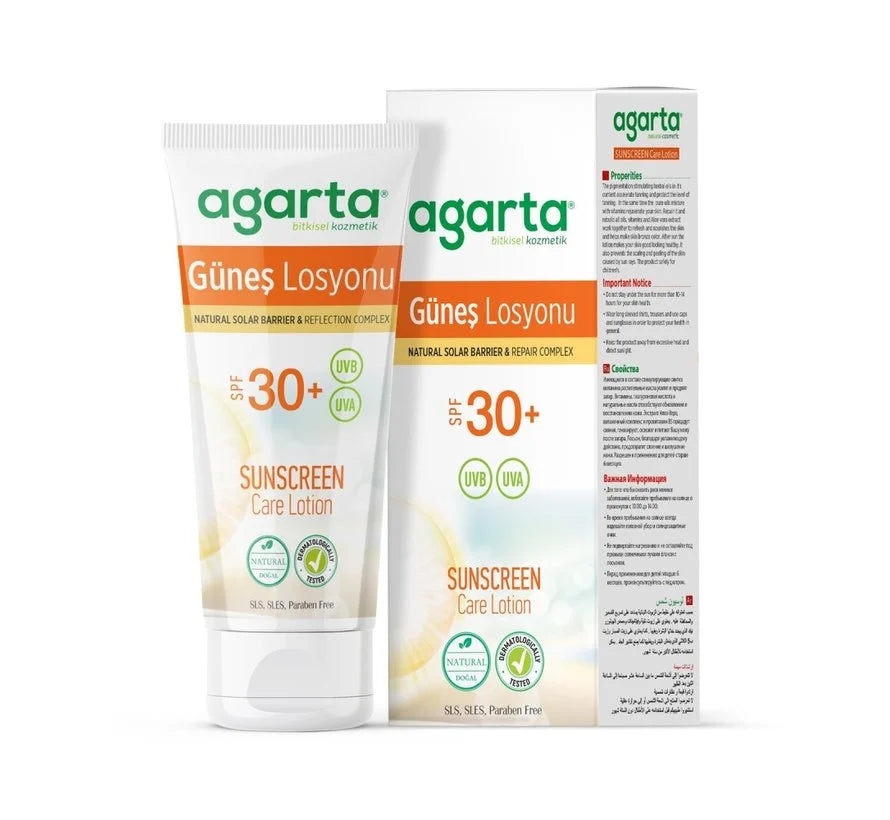 Agarta Doğal Güneş Bakım Losyonu 30 Faktör 100ml