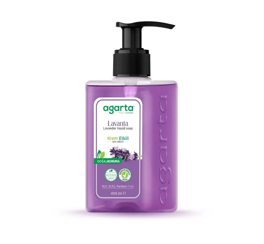 Agarta Doğal Krem Etkili Sıvı Sabun Lavanta (Agarta Natürliche Cremige Flüssigseife mit Lavendel) 400 ml